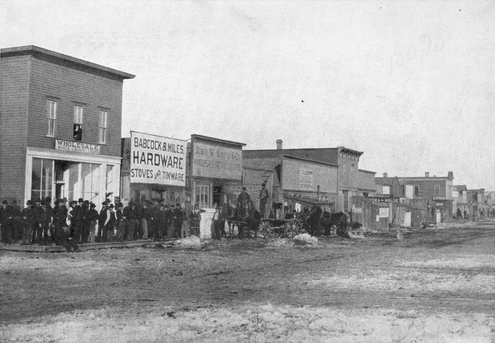 Montana Avenue looking northeast, 1883